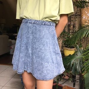💛Denim skater skirt